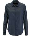 02101 Lds Barry SOL'S Ladies Barry Denim Shirt Denim Brut colour image